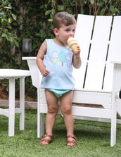 Ice Cream Social Diaper Set