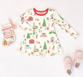 Long Sleeve Polly Play Dress Make The Season Bright
