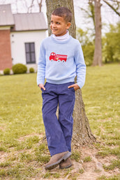 Intarsia Sweater - Fire truck