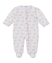 Baby Bunny Patch Pink Zip Footie