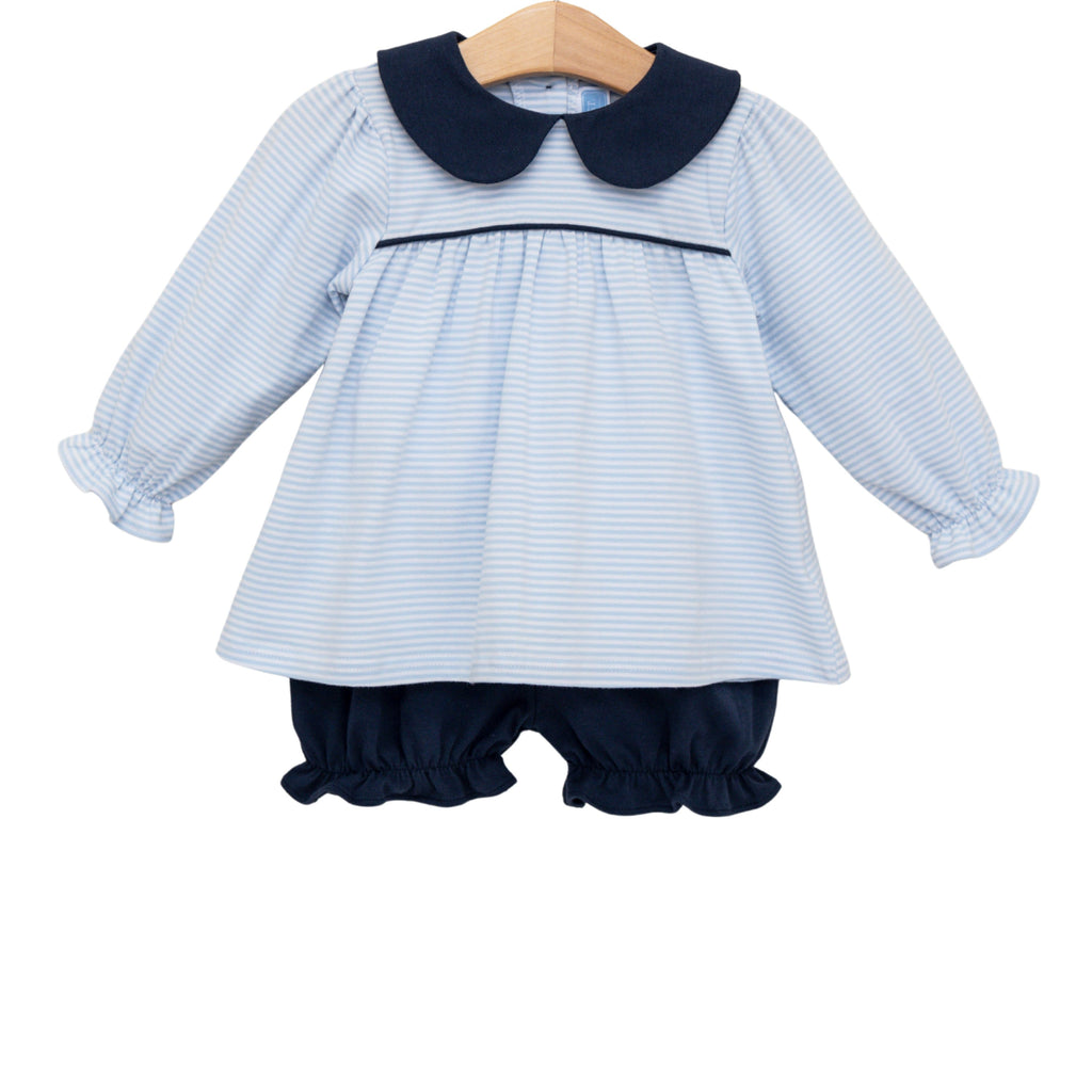 Katherine Bloomer Set Light Blue Stripe/Navy PRE-ORDER