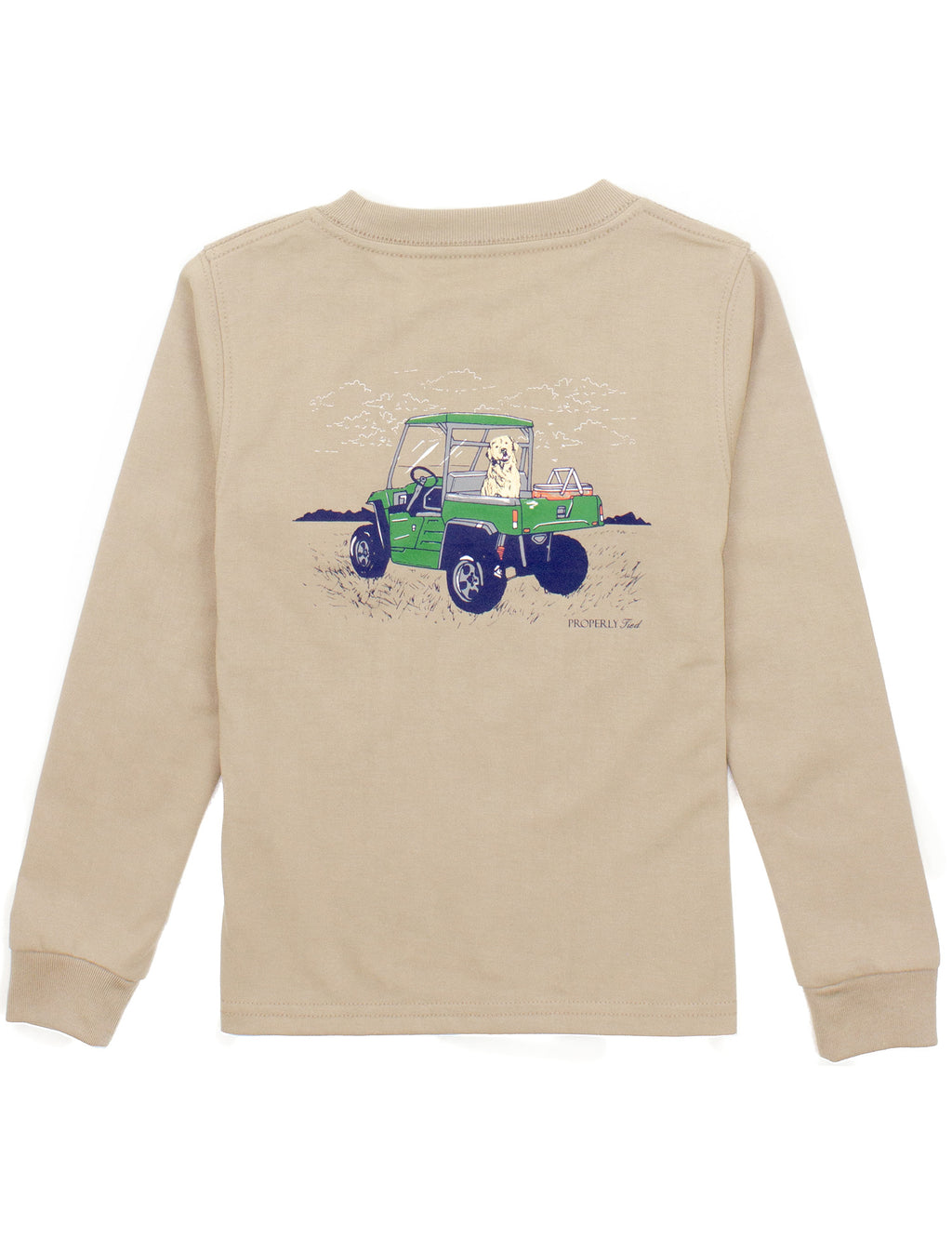 Boys Side By Side Long Sleeve Sand