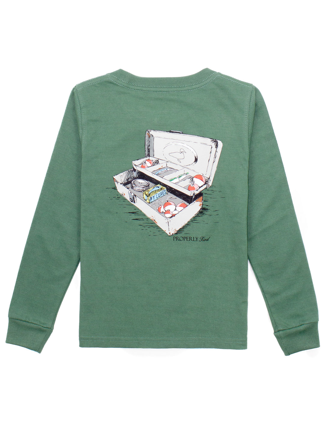 Boys Tackle Box Long Sleeve Fern Green