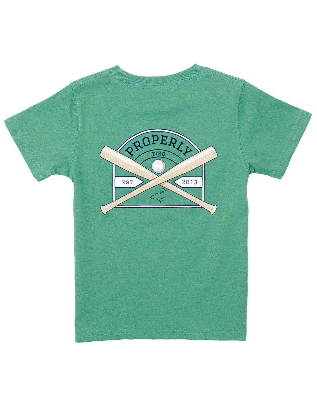 Boys Baseball Shield Short Sleeve Ivy