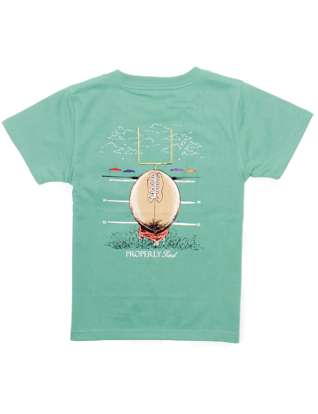 Boys Field Goal Short Sleeve Tee in Ivy