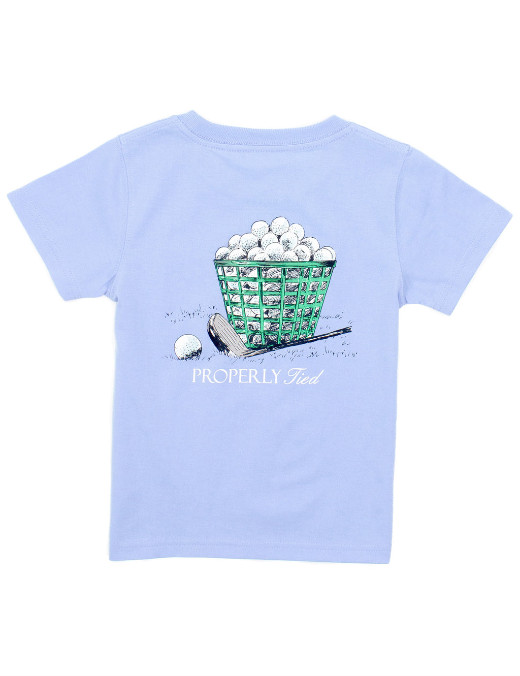 Boys Range Short Sleeve Tee in Light Blue