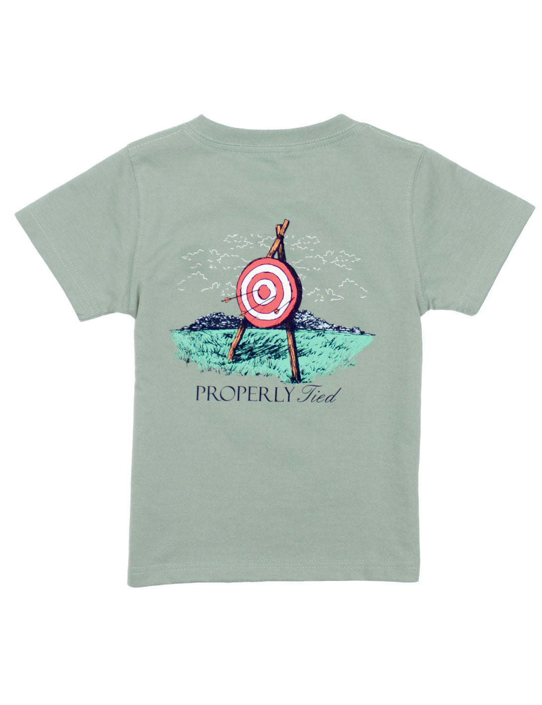 Boys Archery Short Sleeve Tee in Sage