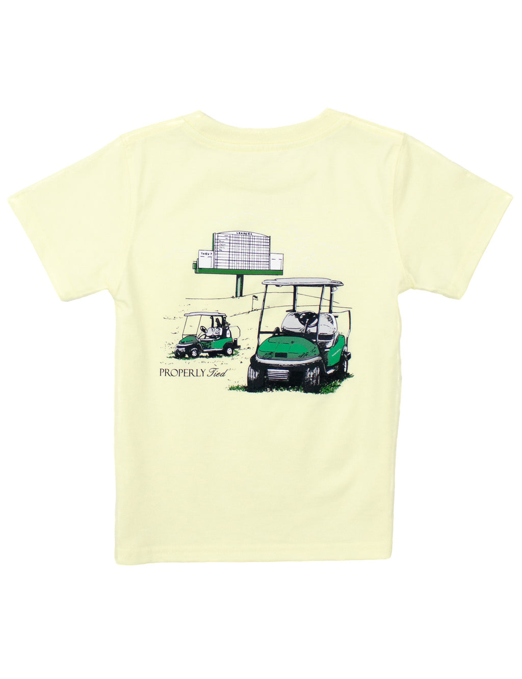 Boys Leaderboard Short Sleeve Light Yellow