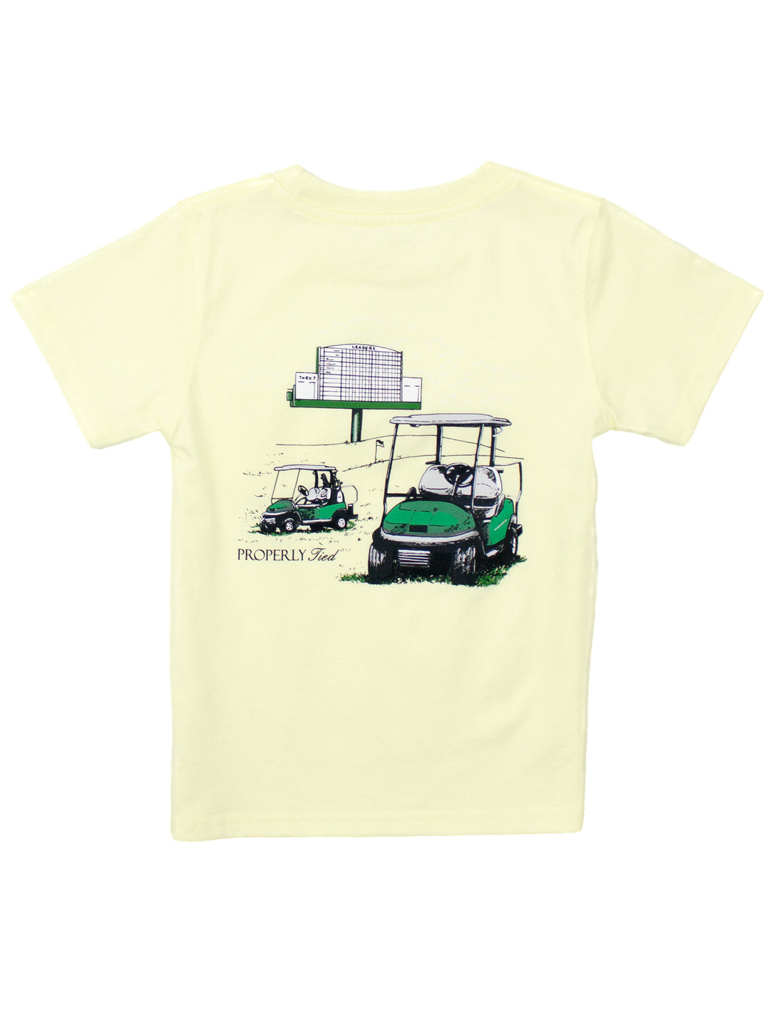 Boys Leaderboard Short Sleeve Light Yellow