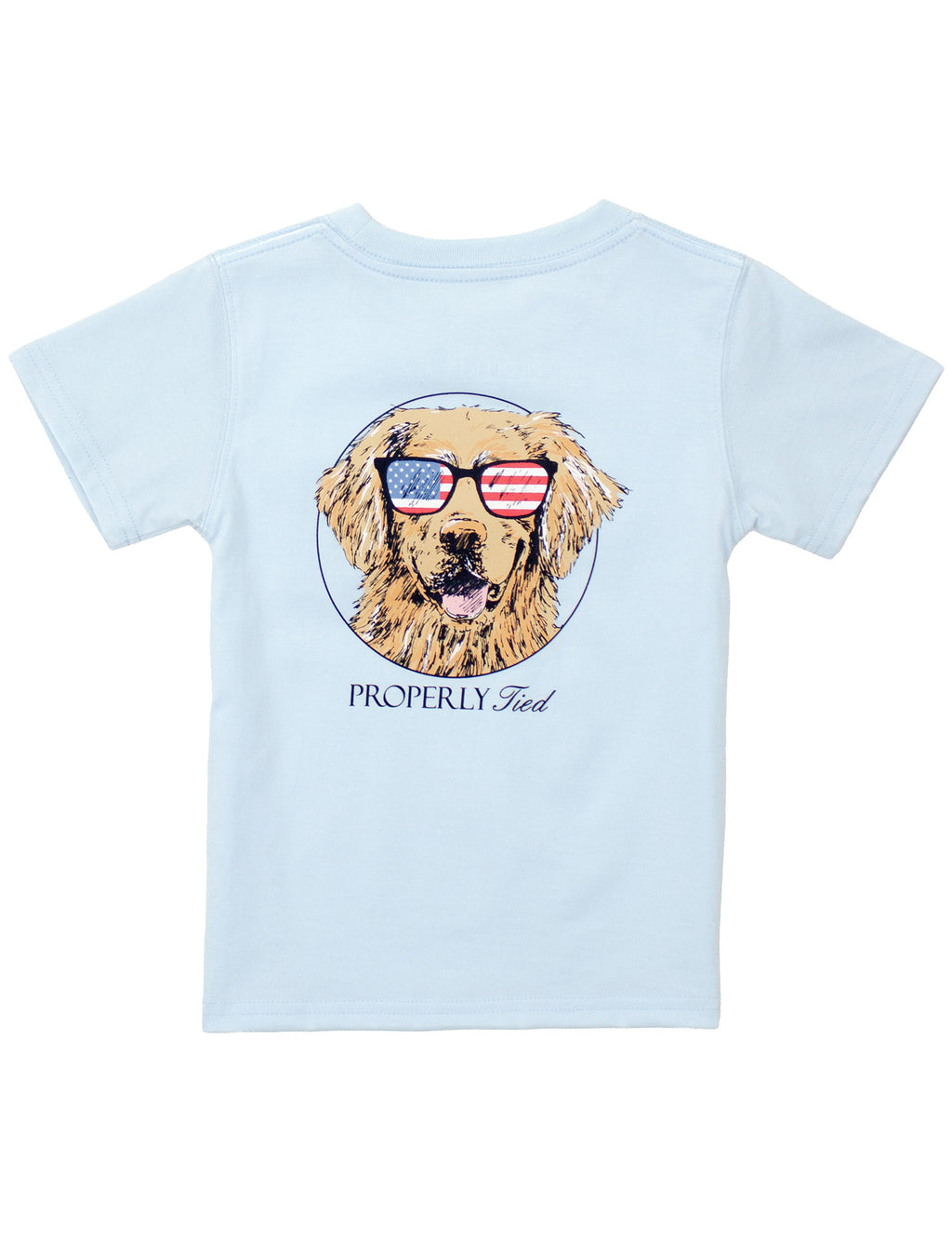 Boys Patriot Dog Periwinkle