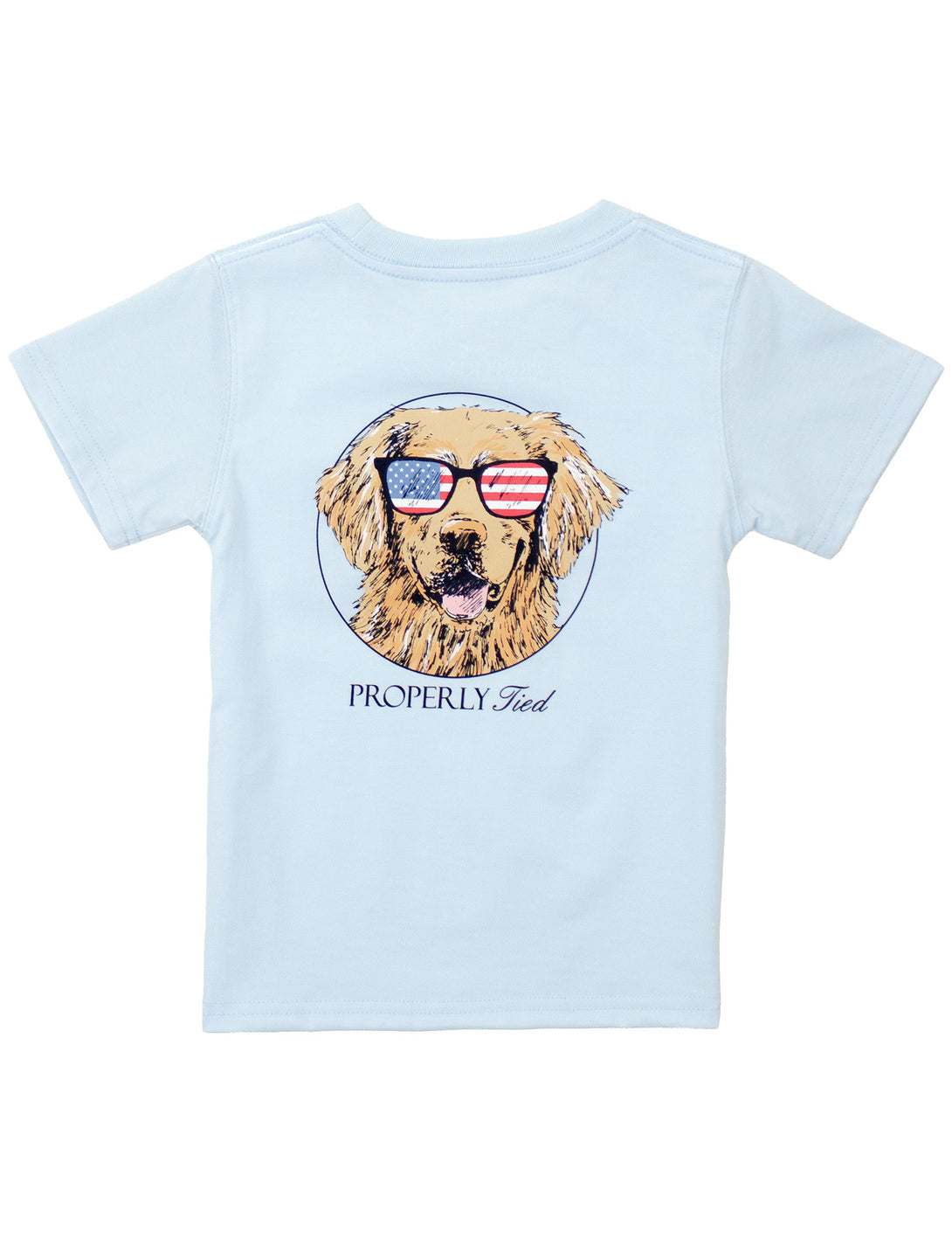 Boys Patriot Dog Periwinkle