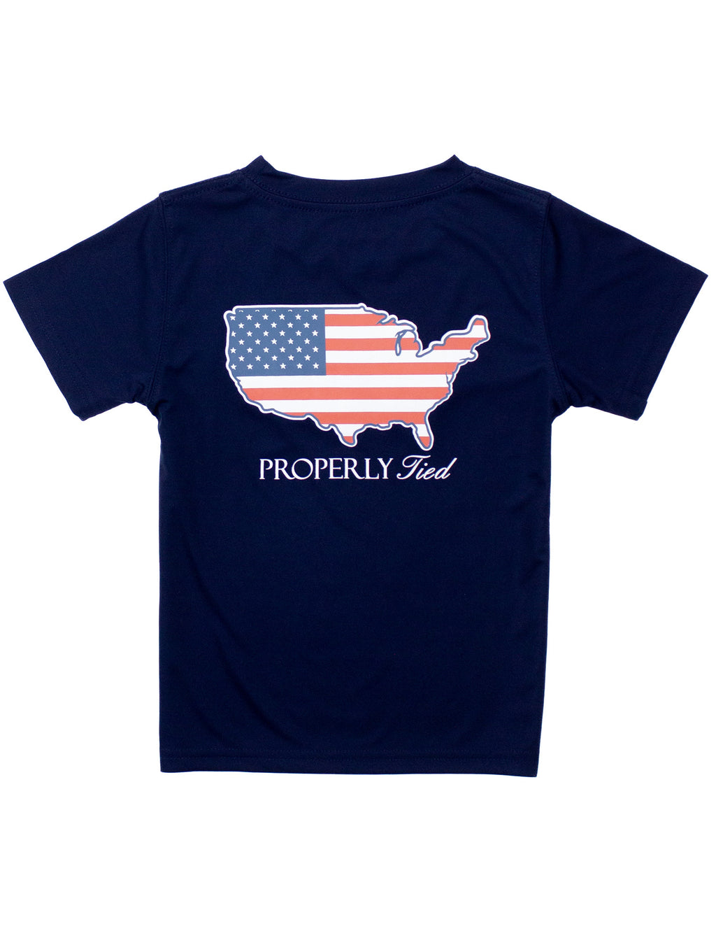 Boys Performance Tee Old Glory River Blue