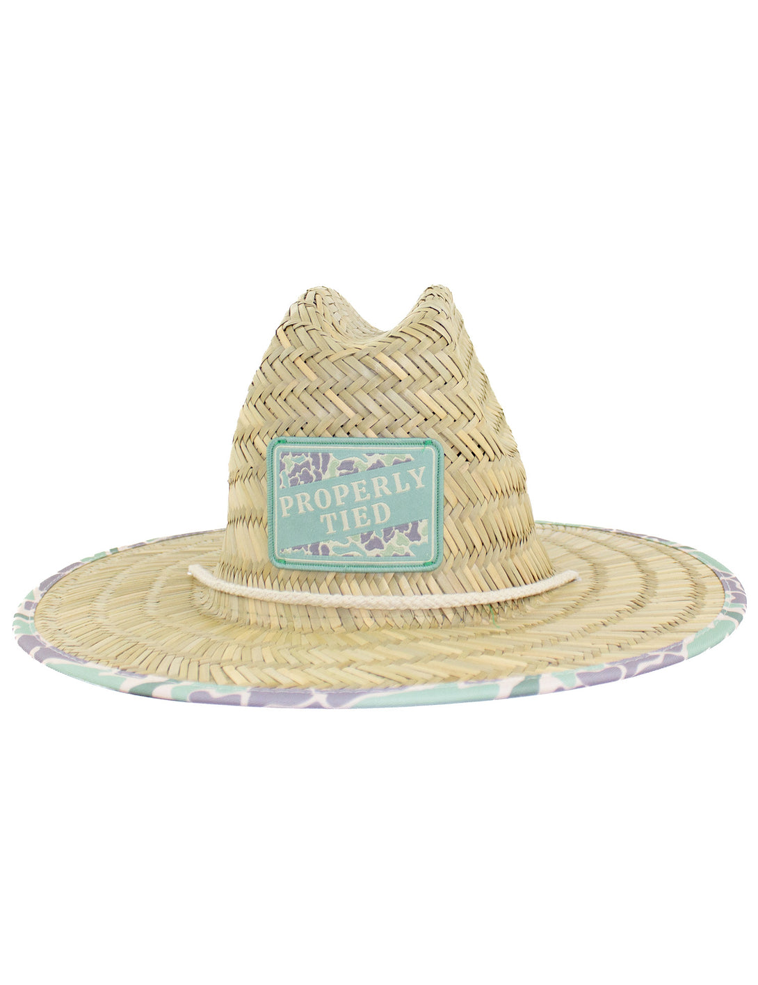 Boys Cabo Straw Hat Sage Camo