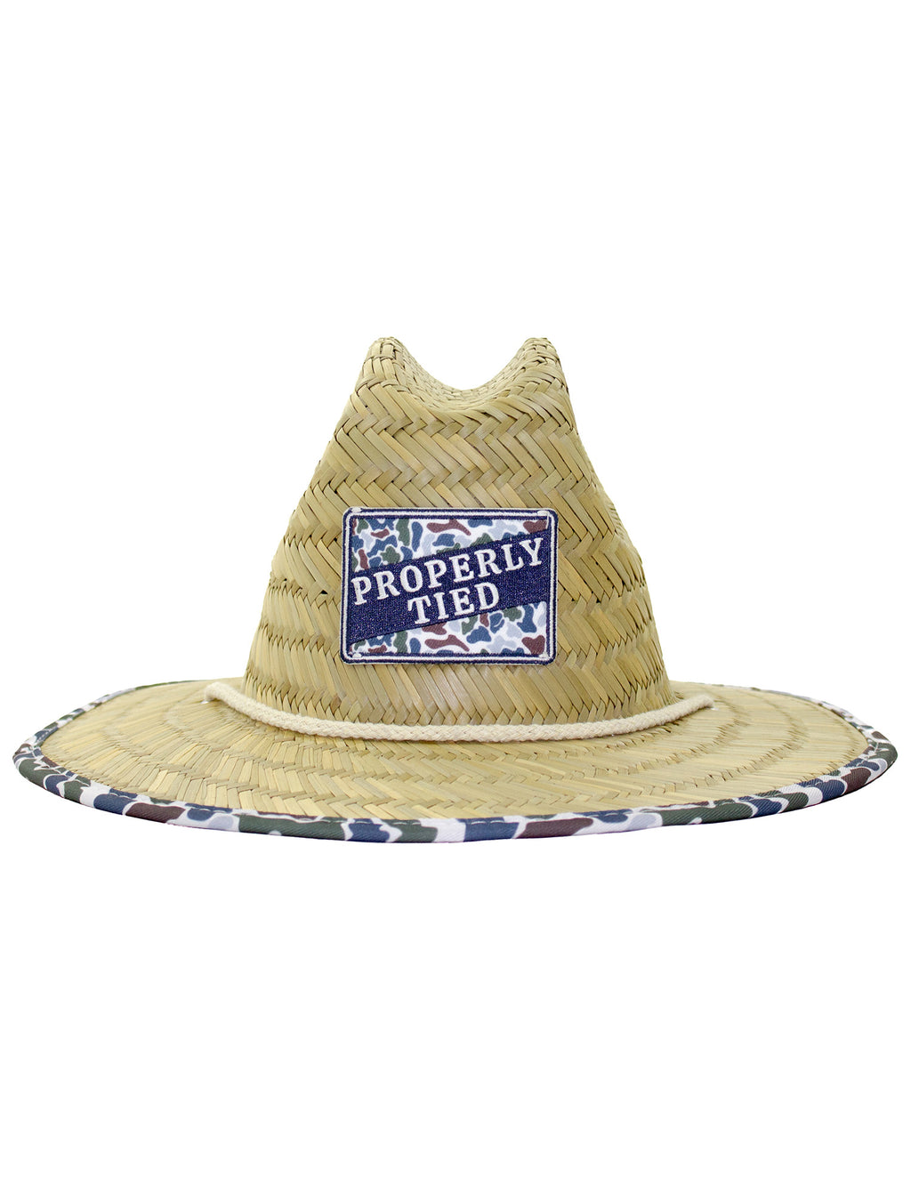 Boys Cabo Straw Hat Terra Camo