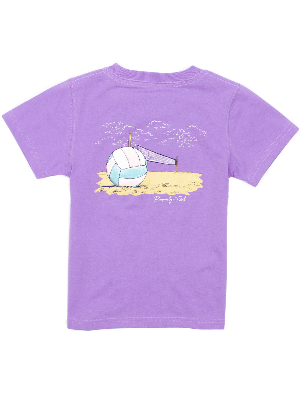 Girls Sandy Serve Short Sleeve Tee in Light Purple