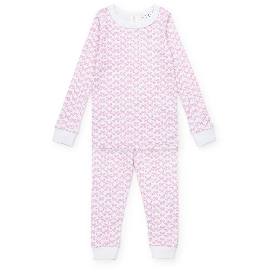 Ava Pajama Set Pretty Pink Bows PRE-ORDER