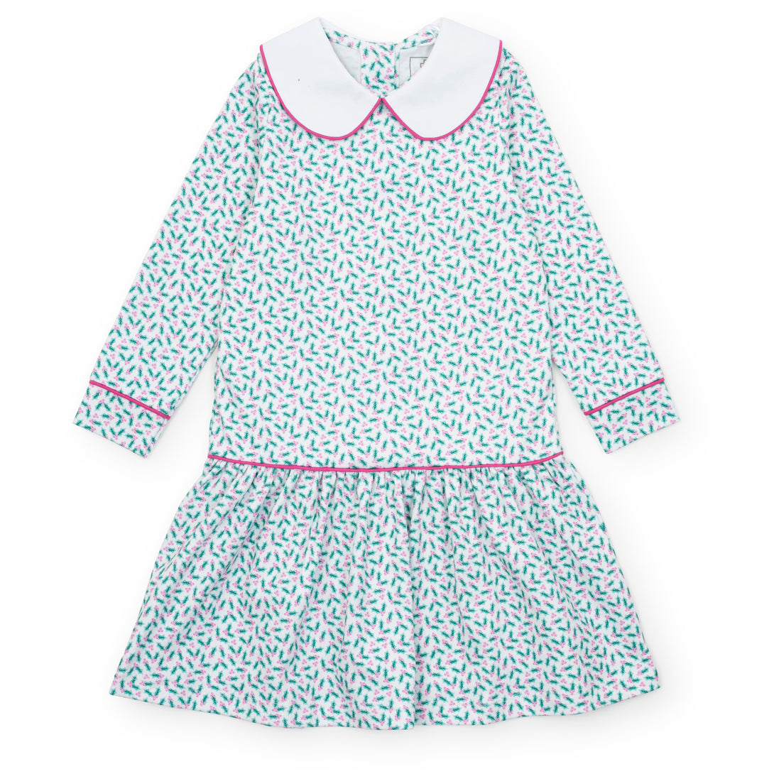 Lillian Dress Holly and Berries
