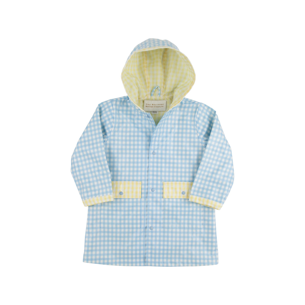Liquid Sunshine Slicker Boys Buckhead Blue Gingham Lake Worth Yellow Gingham