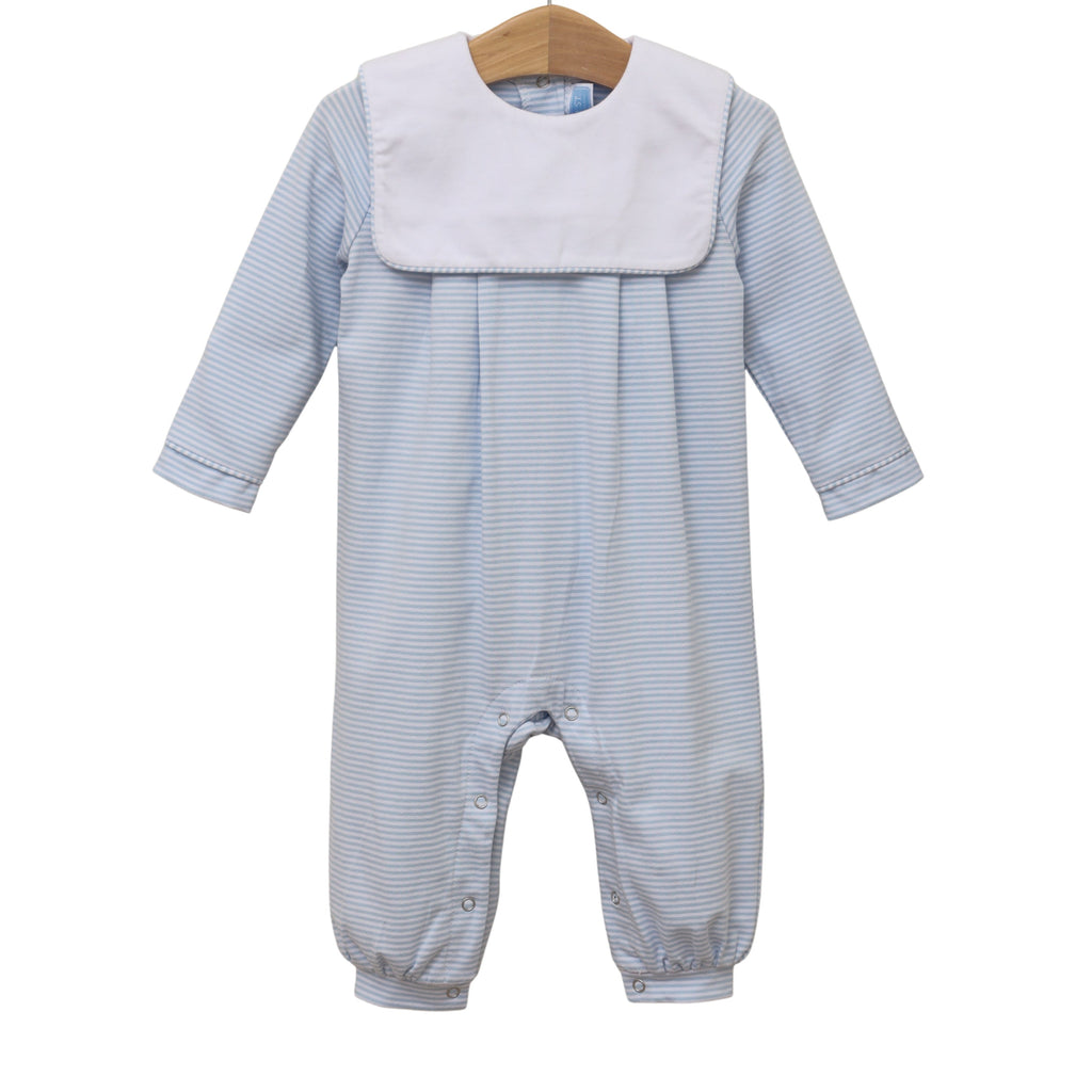 Lucas Romper Light Blue Stripe PRE-ORDER