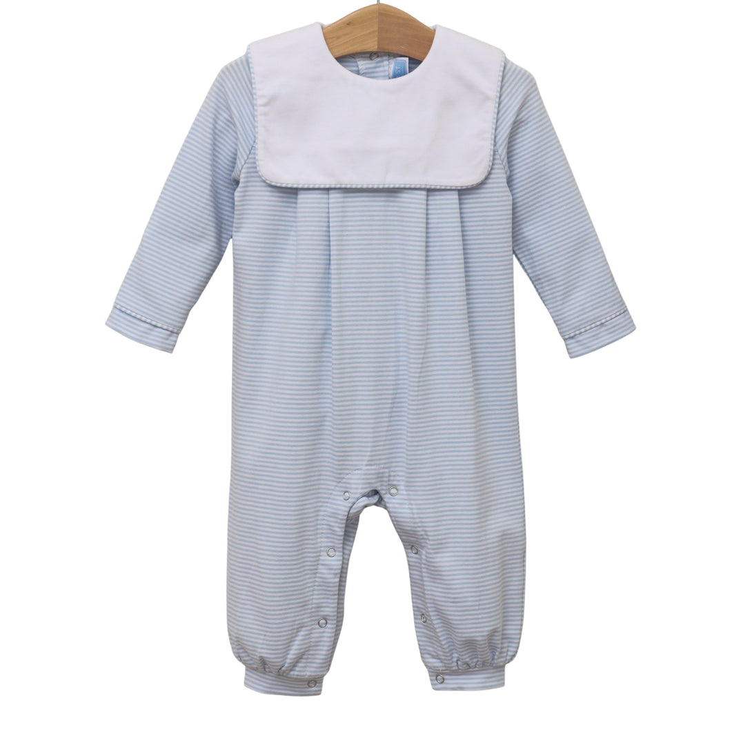 Lucas Romper Light Blue Stripe PRE-ORDER