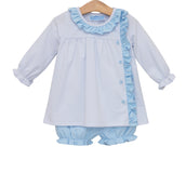Lucille Bloomer Set Light Blue Bitty Dot PRE-ORDER