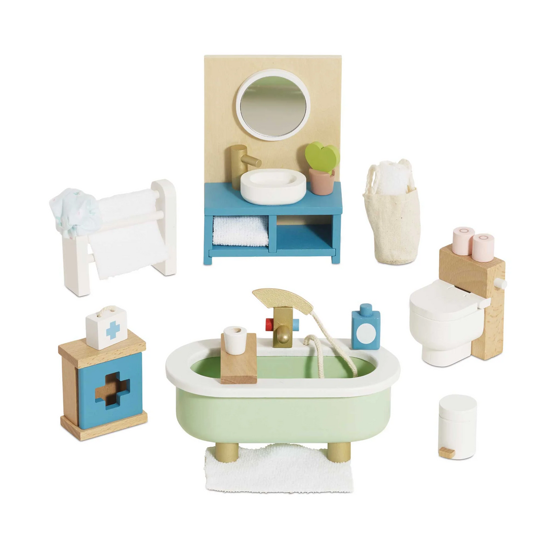 Wooden Doll House Bathroom Furniture