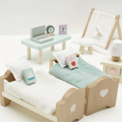 Wooden Doll House Children's Room