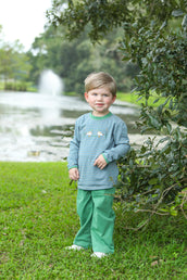 Mallard Embroidered Pant Set