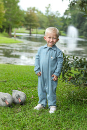 Mallard Embroidered Polo Romper