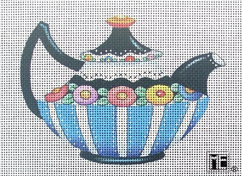 Blue and Black Teapot by Mary Engelbreit