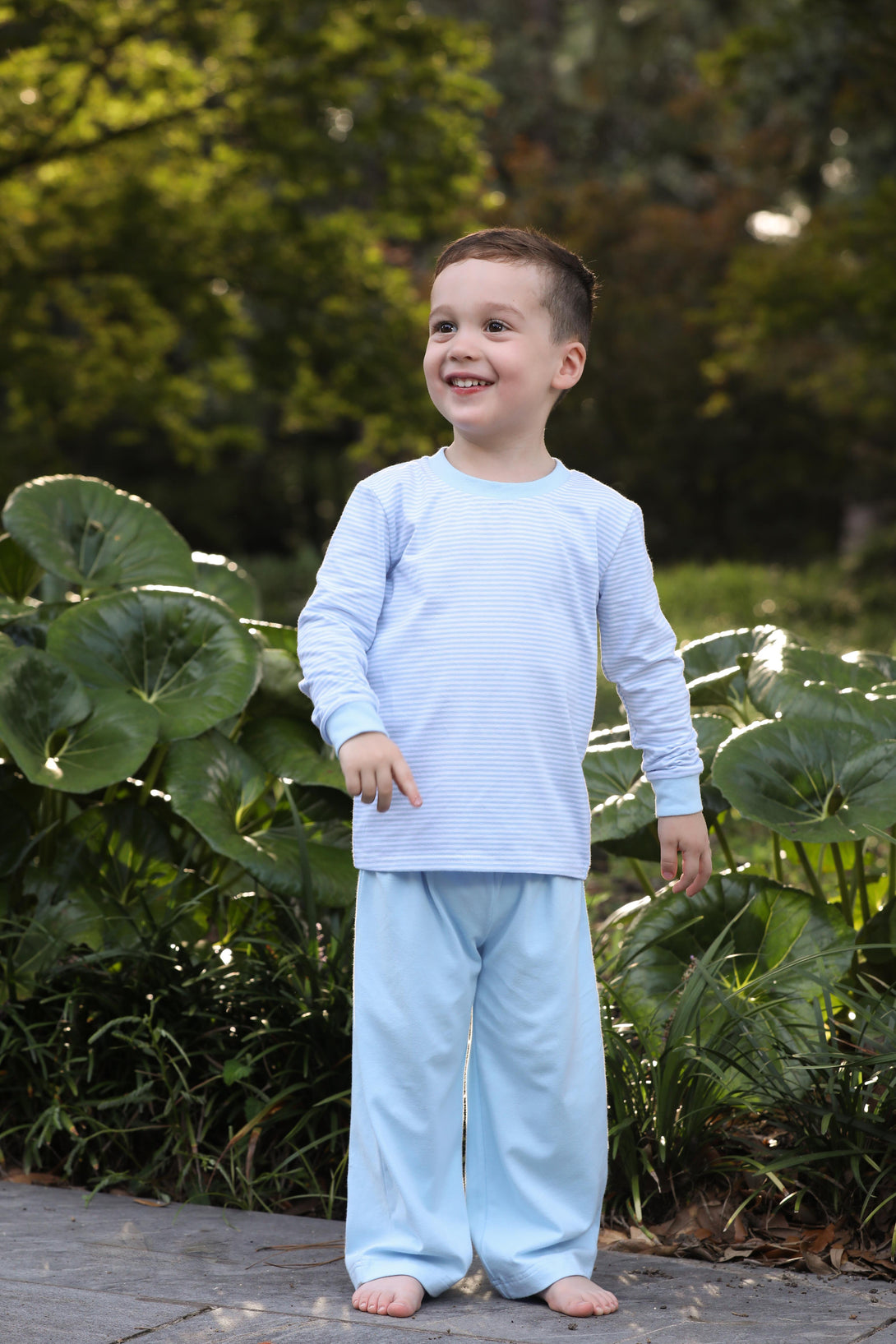 Miller Pants Set Light Blue Stripe