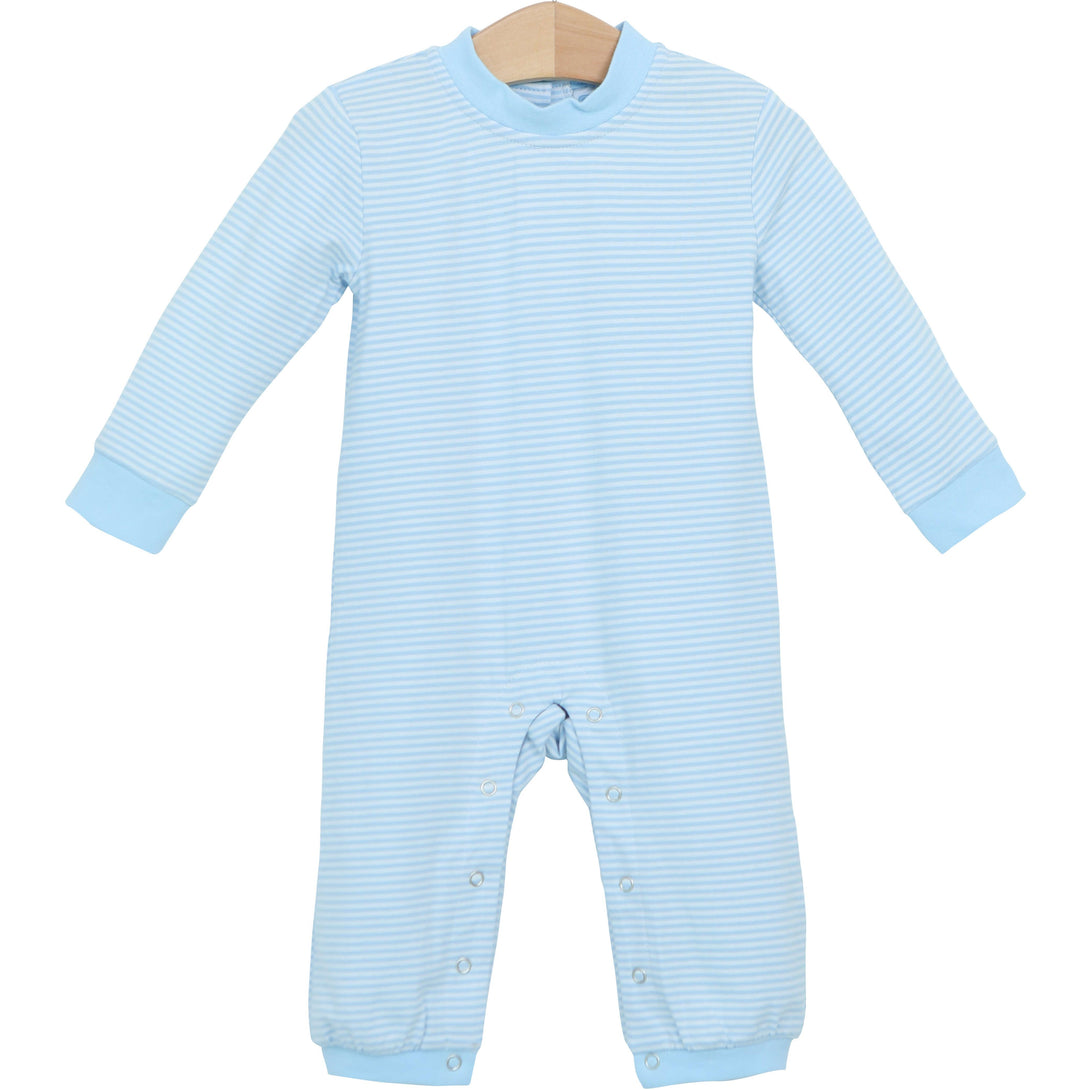 Miller Romper Light Blue Stripe