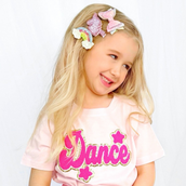 Dance Script Patch Short Sleeve T-Shirt