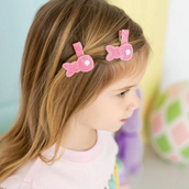 Pink Peeps Easter Clip Set