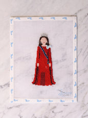Princess Kate State Dinner Needlepoint Canvas