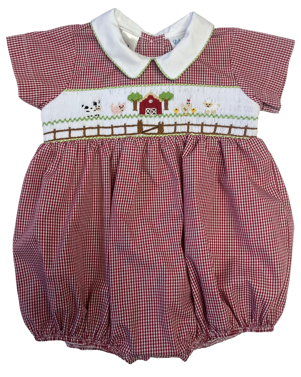 Noah Farm Smocked Boy Bubble