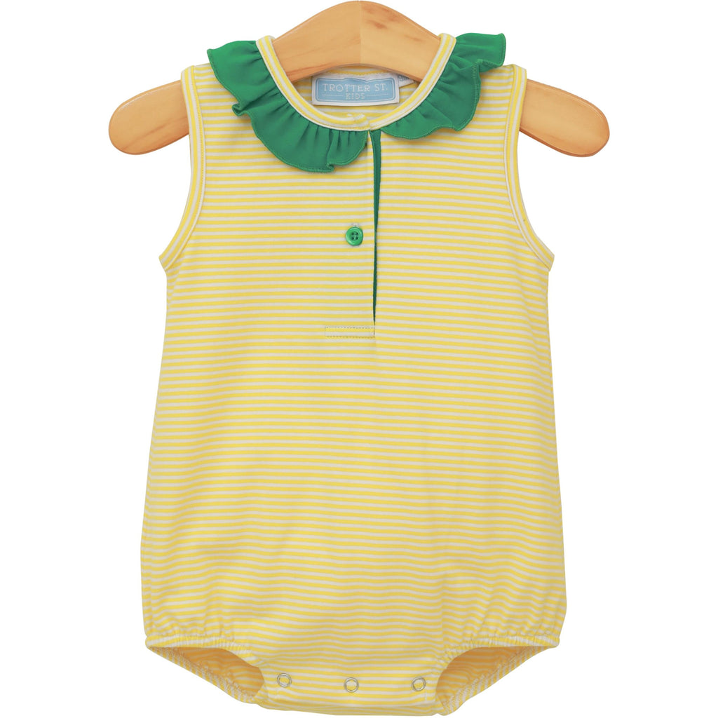 Nora Bubble in Yellow Stripe and Green PRE-ORDER