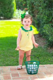 Nora Bubble in Yellow Stripe and Green PRE-ORDER