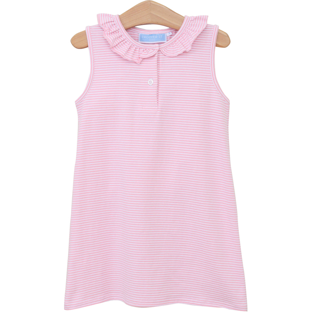 Nora Dress in Light Pink Stripe PRE-ORDER