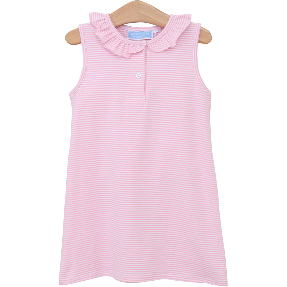 Nora Dress in Light Pink Stripe PRE-ORDER