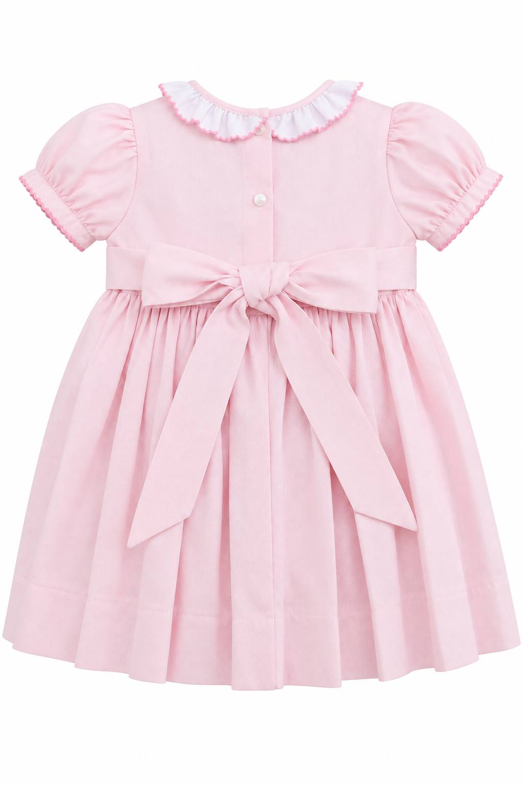 Rose Ruffle Smocked Waist Dress - Nutcracker