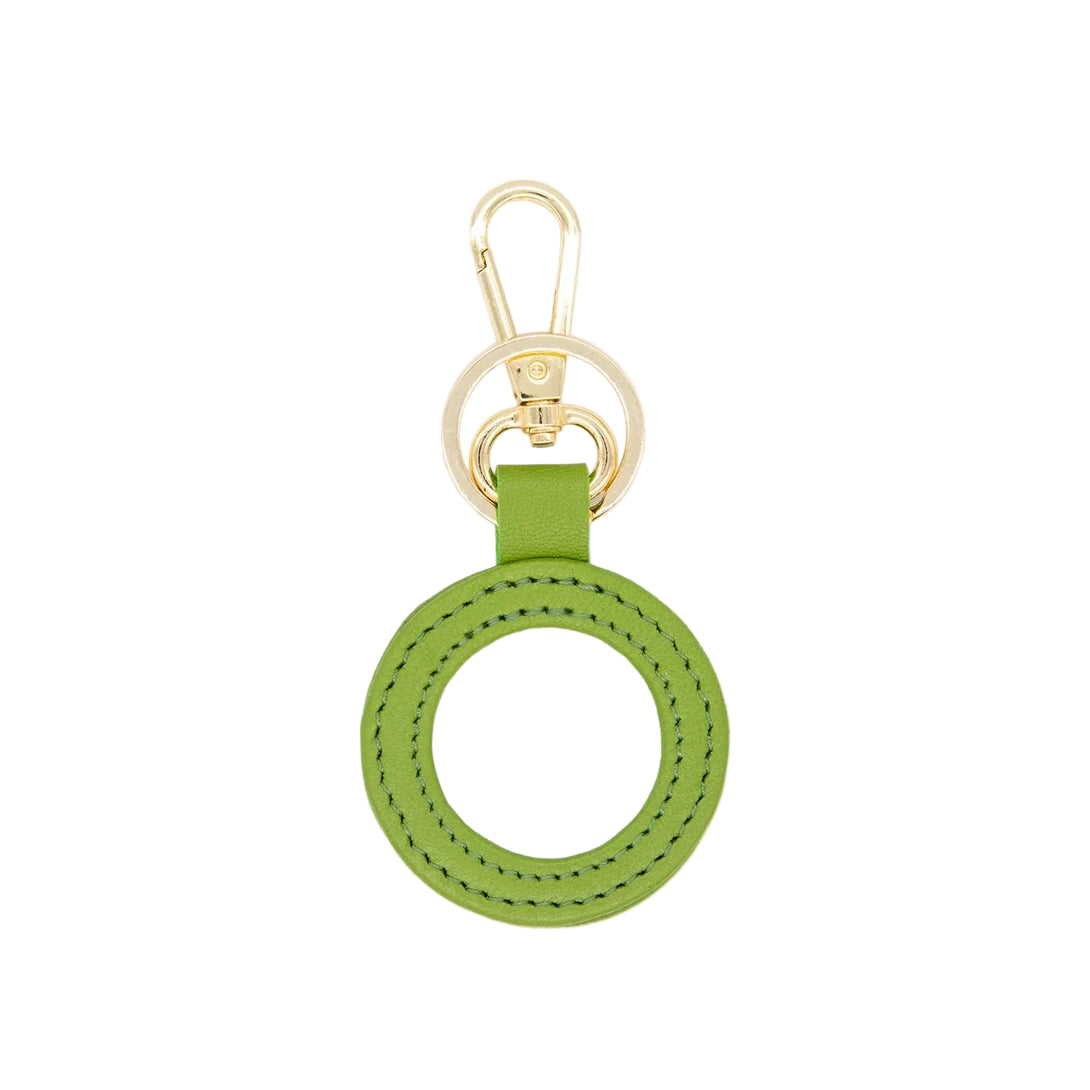 Leather Key Fob - Olive