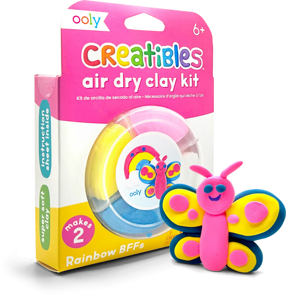 Creatibles Mini Air Dry Clay Kit - Rainbow BFFs