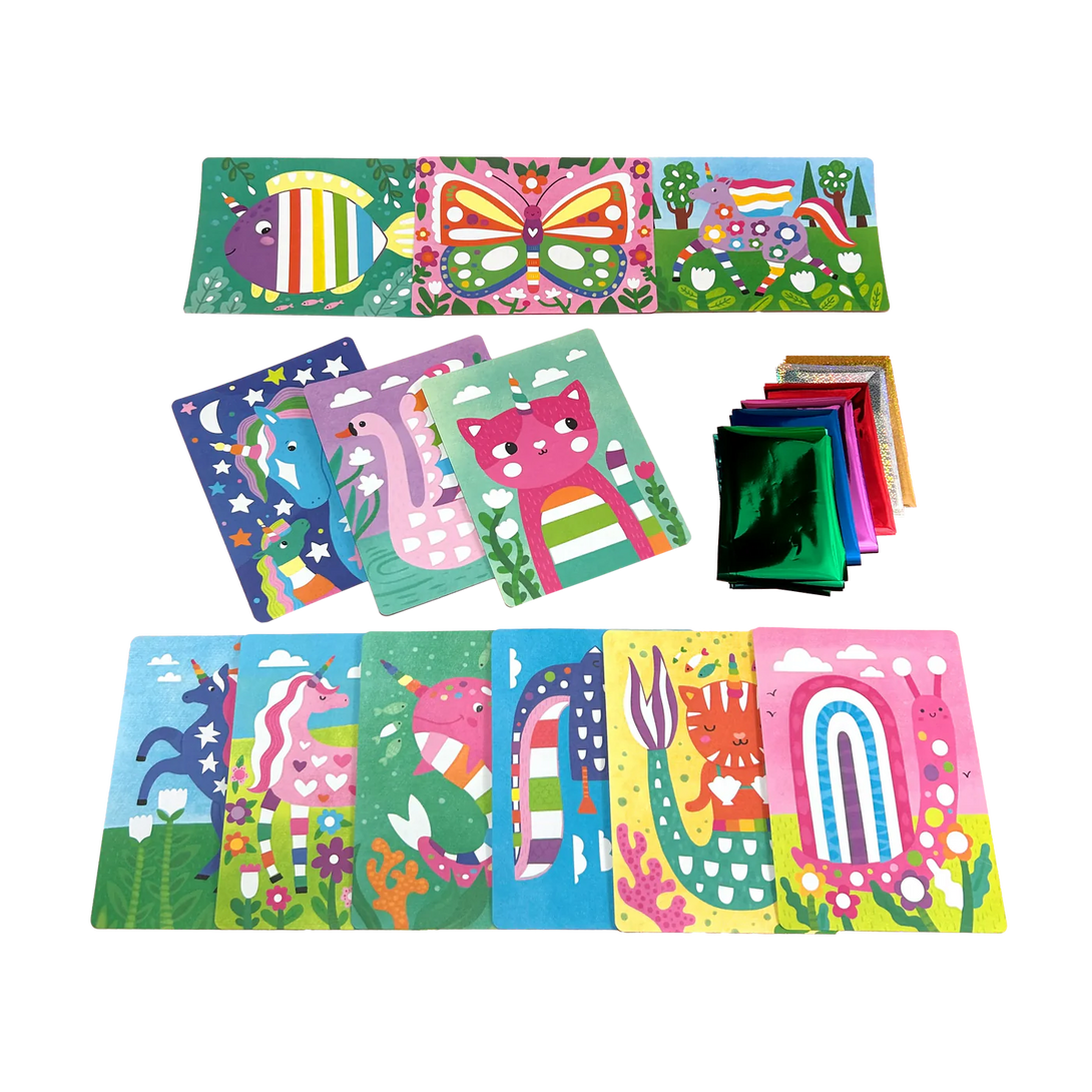 Foil-tastic Foil Art & Coloring Set - Whimsical World