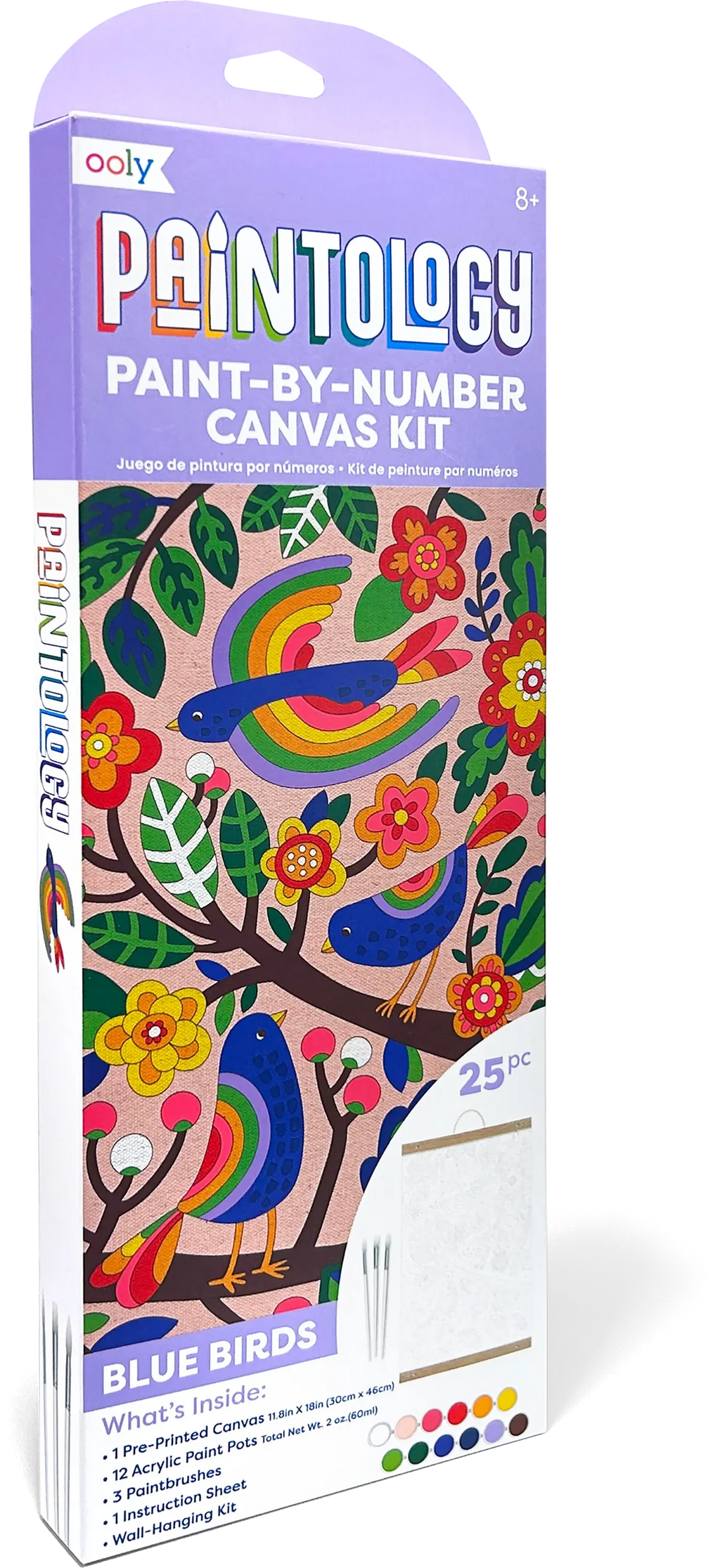 Paintology Paint by Number Canvas Kit Blue Birds