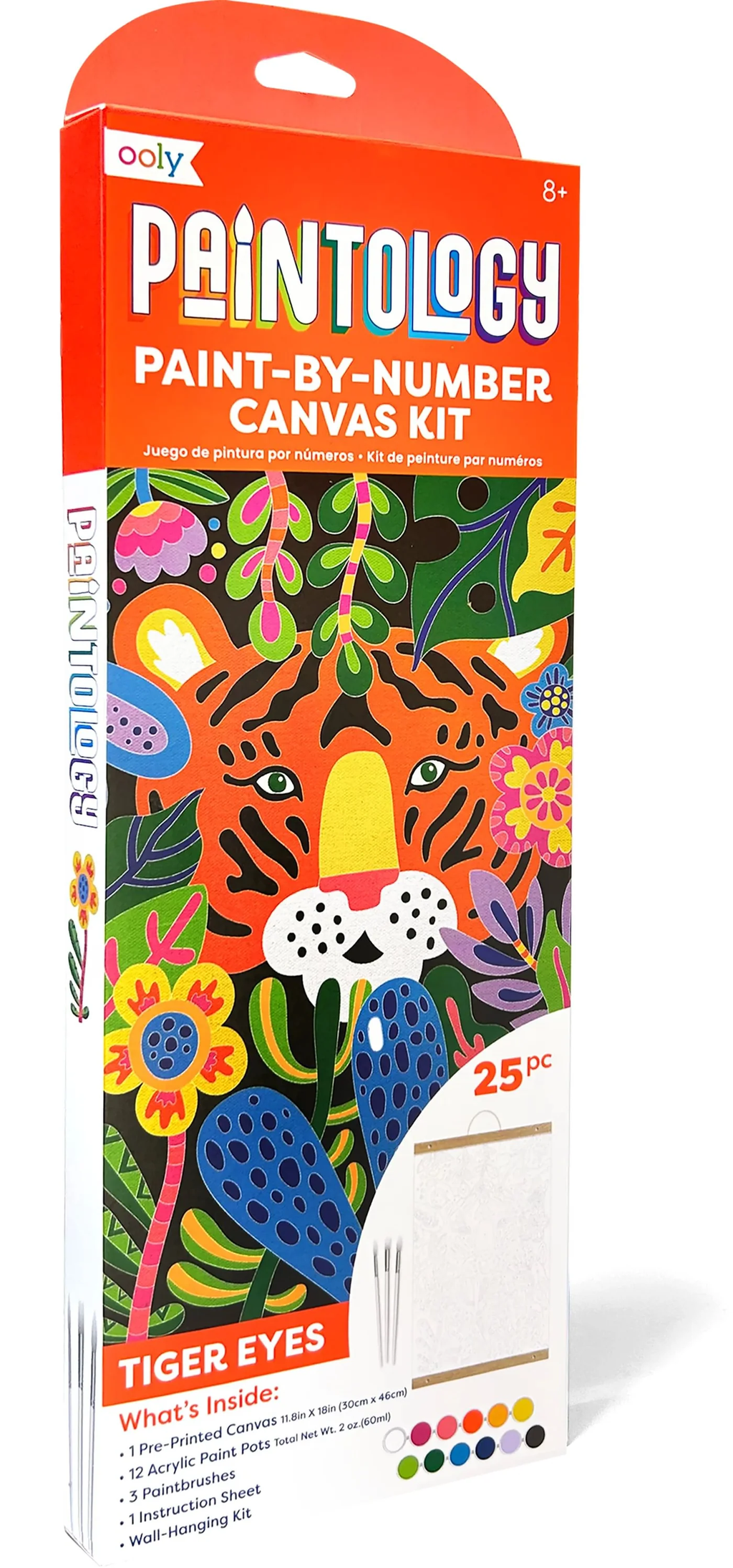 Paintology Paint by Number Canvas Kit Tiger Eyes