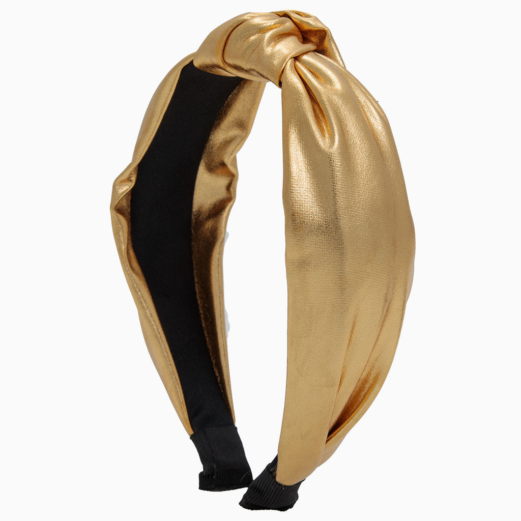 Top Knot Headband in Gold Metallic PRE-ORDER