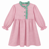 Scarlett Dress -Light Pink Stripe/Mint