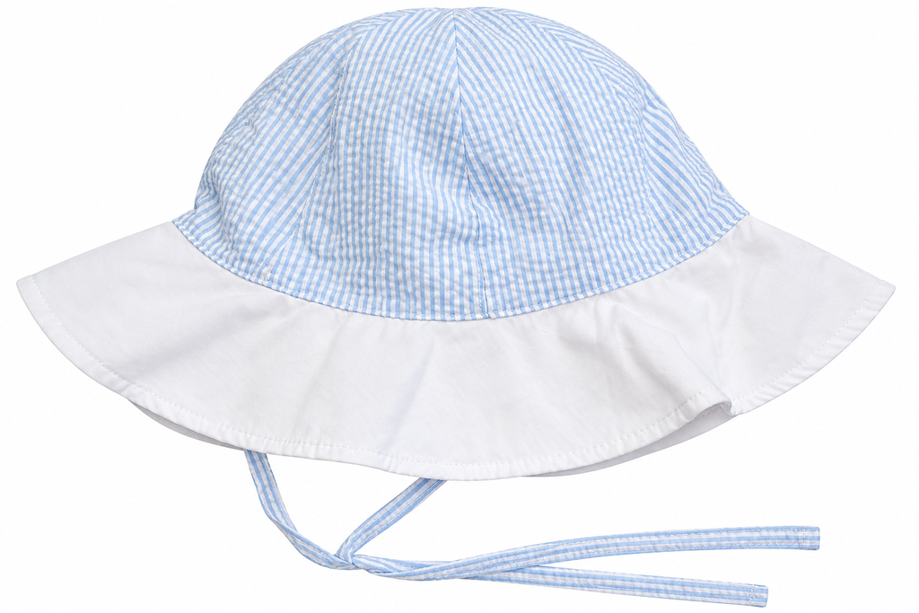 Sawyer Sunhat Breakers Blue Seersucker