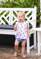 Patriotic Ice Cream Diaper Set